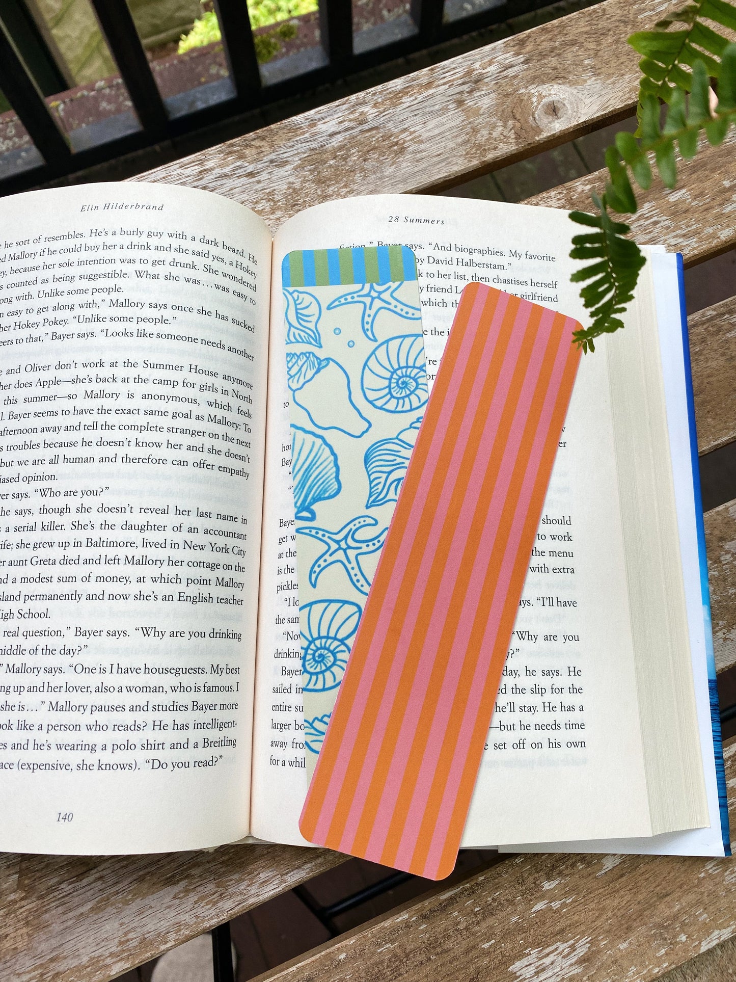 Seashell Stripe Bookmark