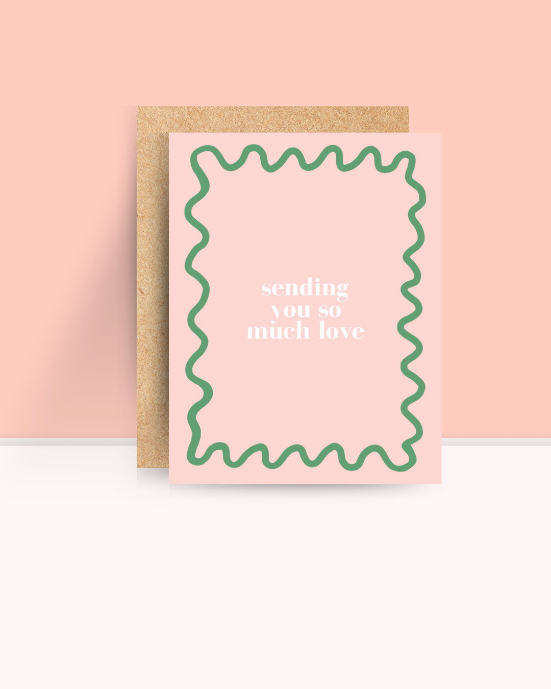 Sending You So Much Love Squiggle Card