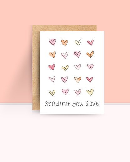 Sending You Love Heart Card