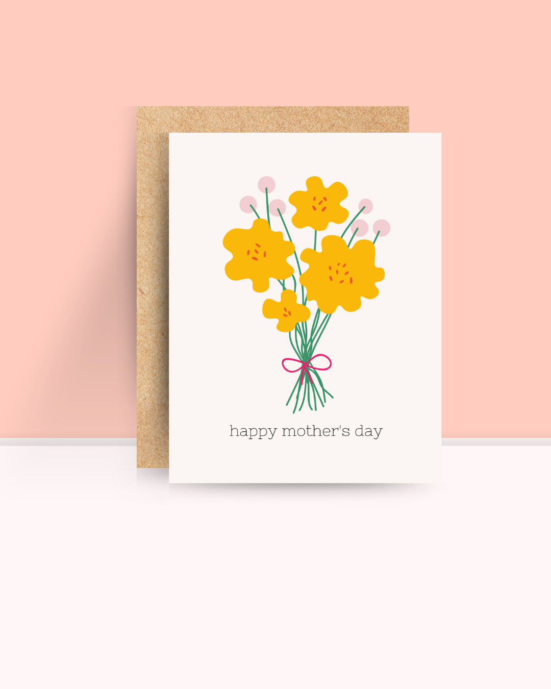 Mother's Day Yellow Bouquet Card