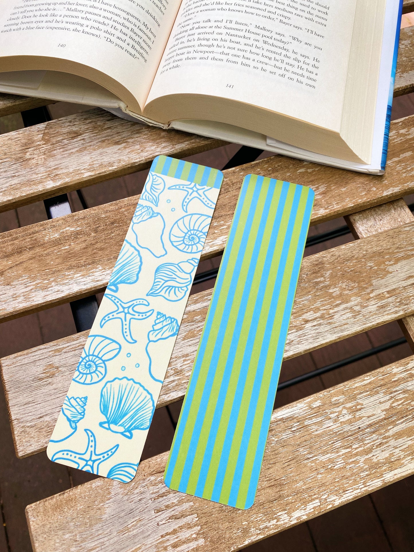 Seashell Stripe Bookmark