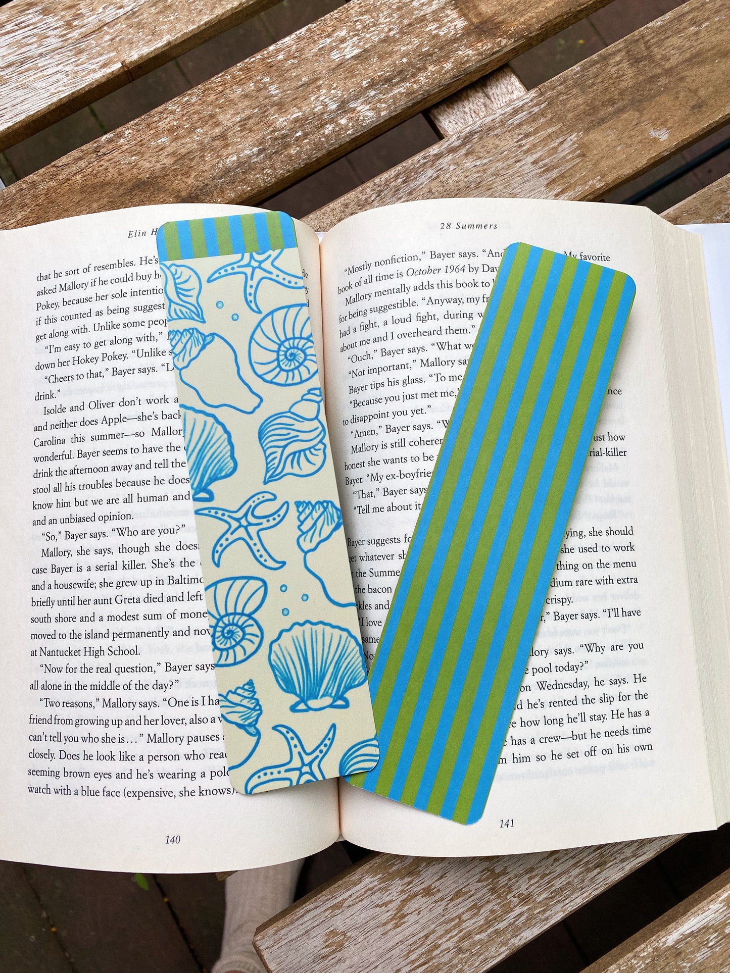 Seashell Stripe Bookmark