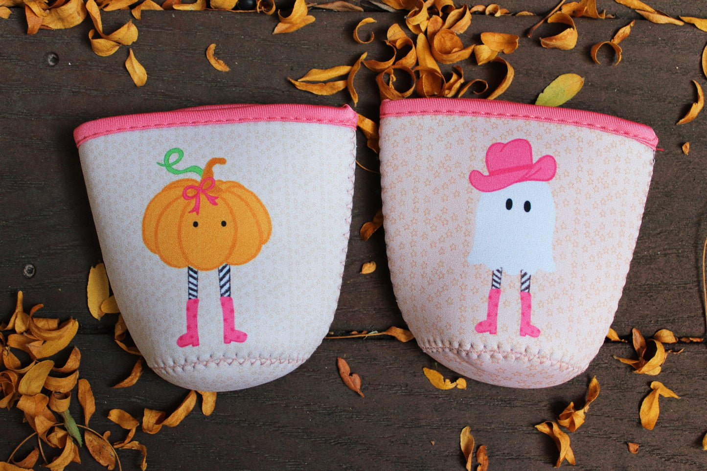 Girly Pumpkin Coffee Sleeve