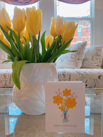 Mother's Day Yellow Bouquet Card