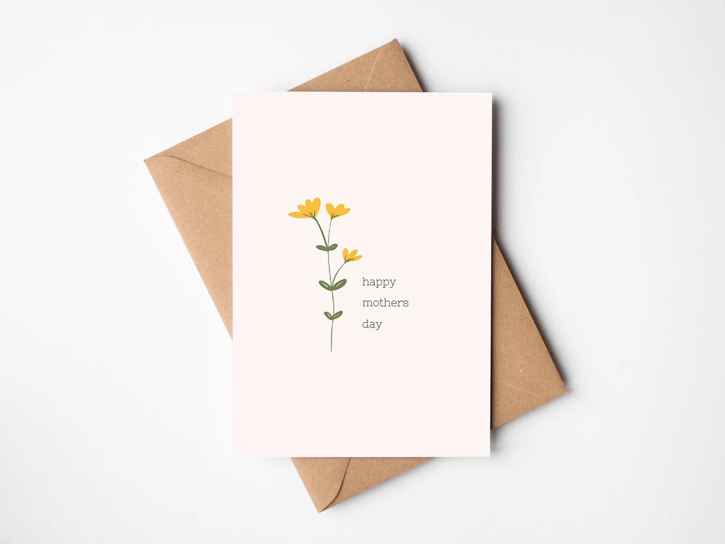 Yellow Flower Happy Mother's Day Card