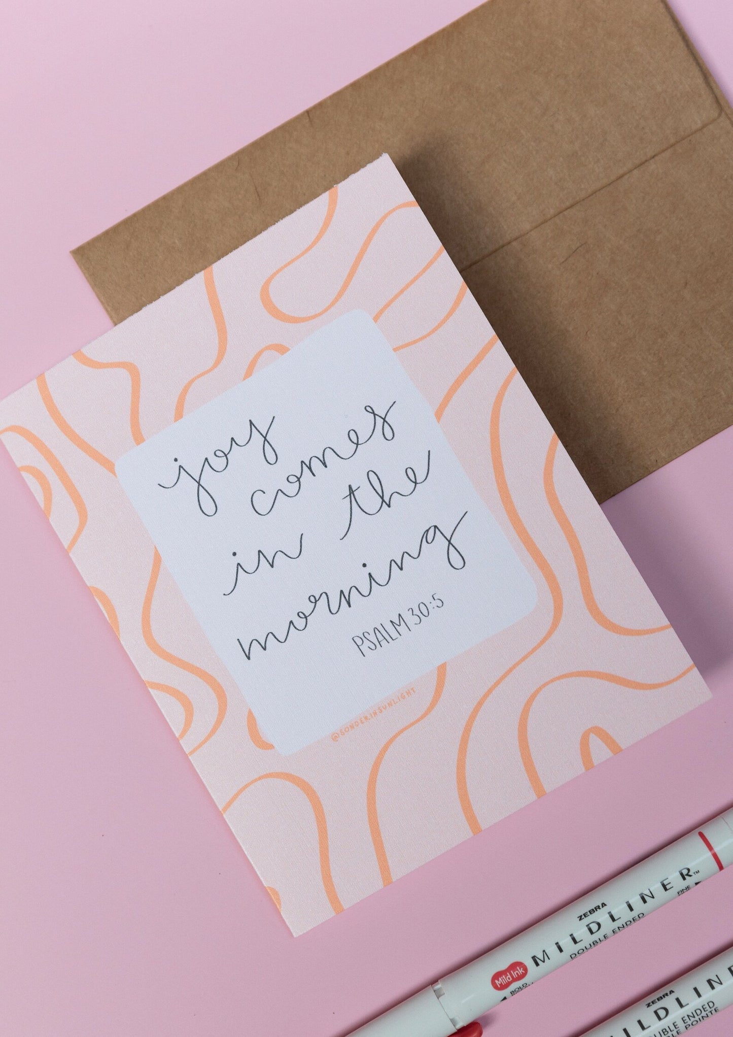 Joy Comes in the Morning Scripture Encouragement Card