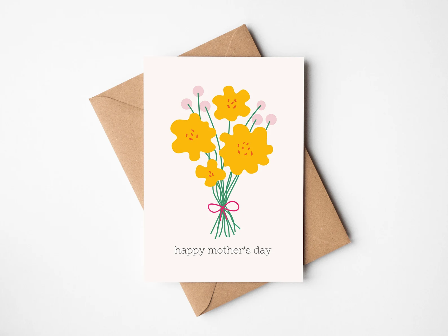 Mother's Day Yellow Bouquet Card